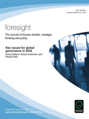 cover image of foresight, Volume 16, Issue 2